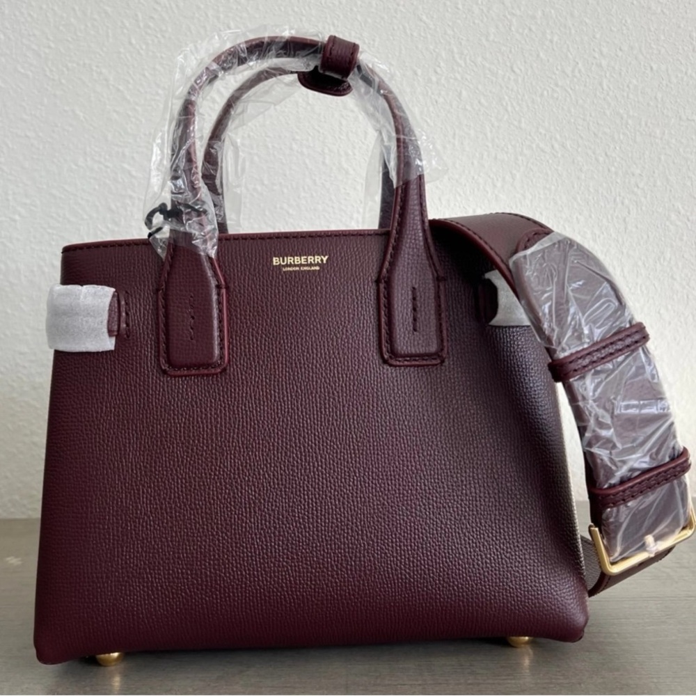 NWT Burberry Small Banner Bag with Signature Burberry Check